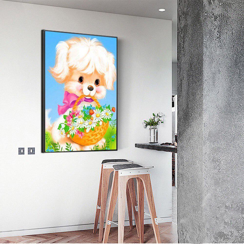 5D Diamond Painting Full Round Animal Dog Embroidery Sale Picture of Rhinestone Diamond