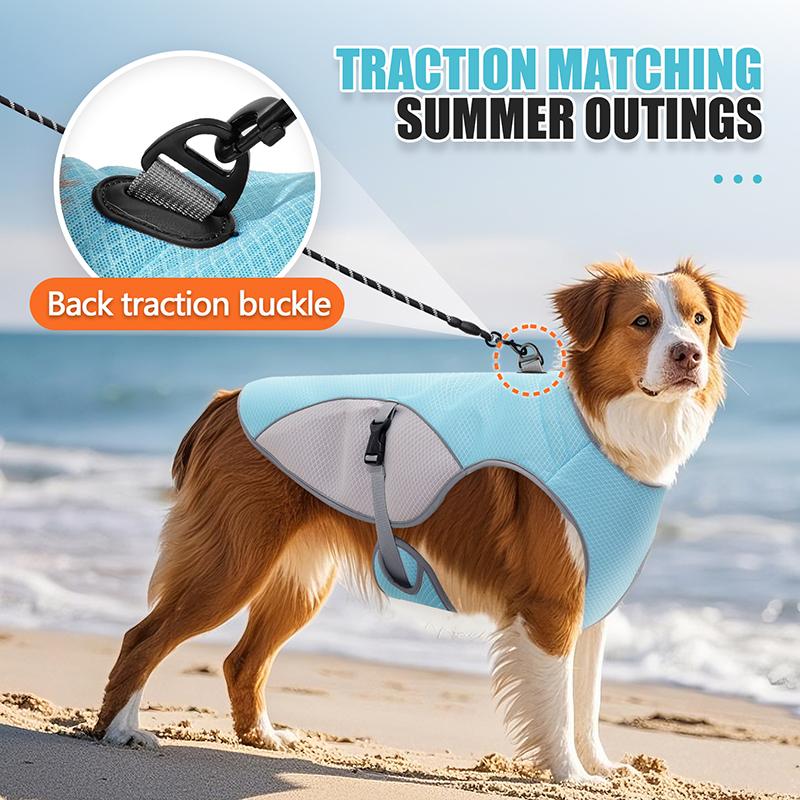 Reflective Quick-Dry Pet Cooling Vest for Small Medium Large Dog Lightweight Breathable Summer Dog Harness Honden Accessoires