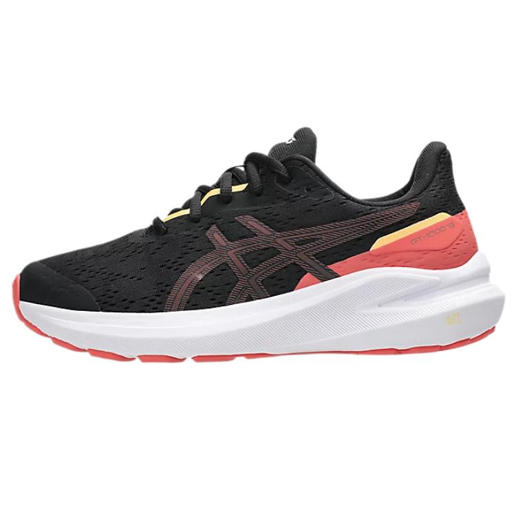 Asics GT-1000 13 Breathable Supportive Running Shoes Kids Sneakers Black 1014A343-009