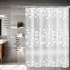 LIEI PEVA Waterproof Shower Curtain