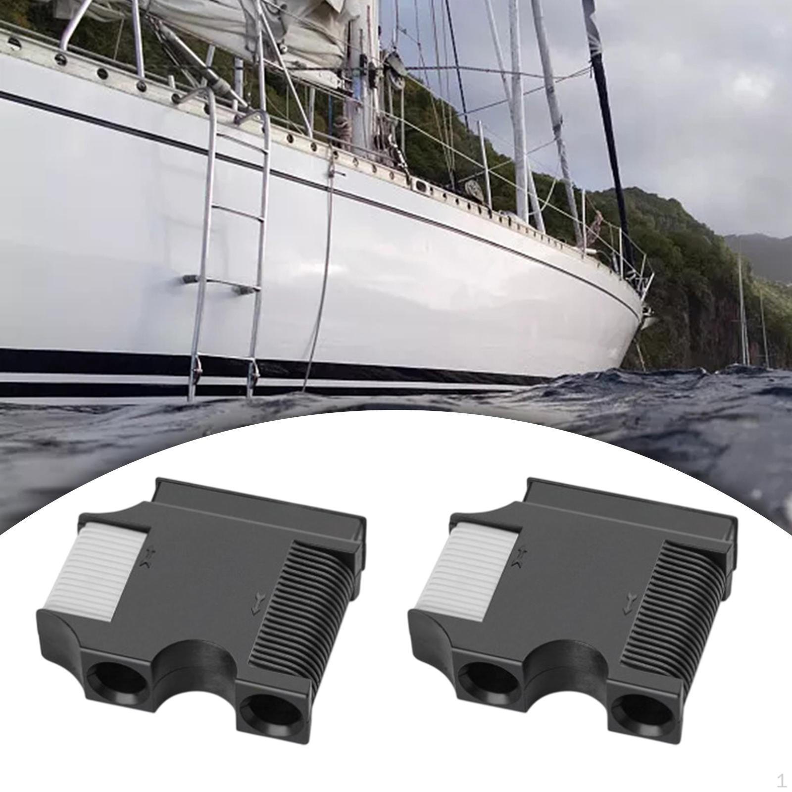 

2 шт. зажимы для лодочных крыльев, регулируемые, легкие, для понтонного аксессуара, простая и быстрая сборка чёрный