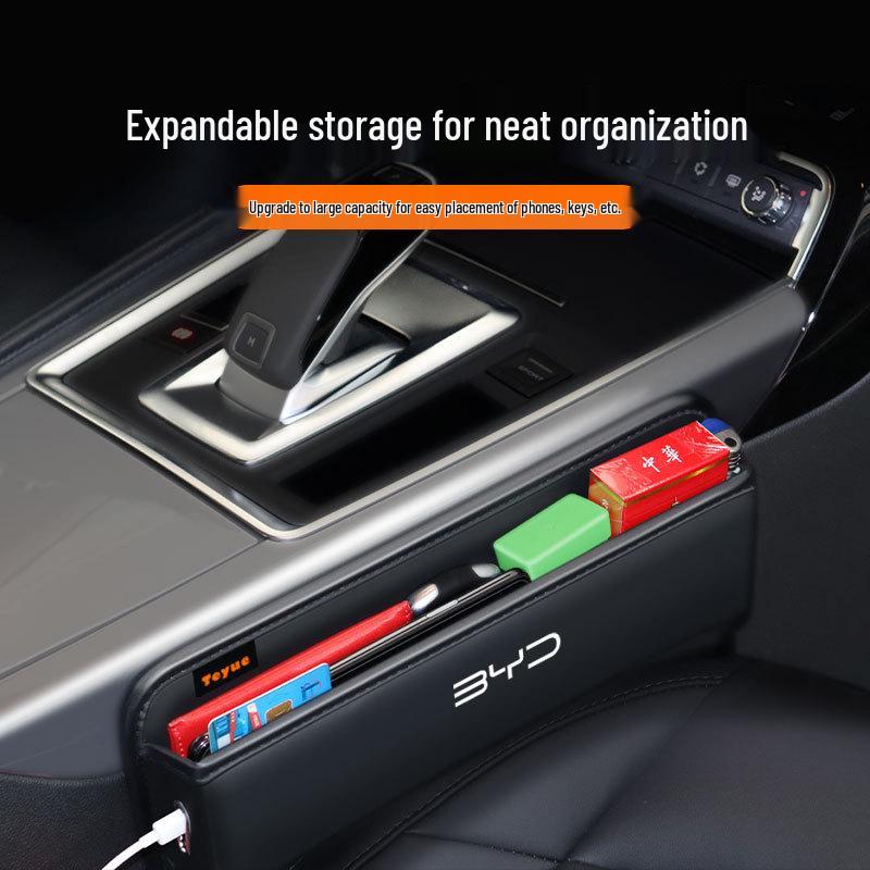 Špičkový úložný box do mezery sedadla pro modely BYD Song, Han, Qin a Tang