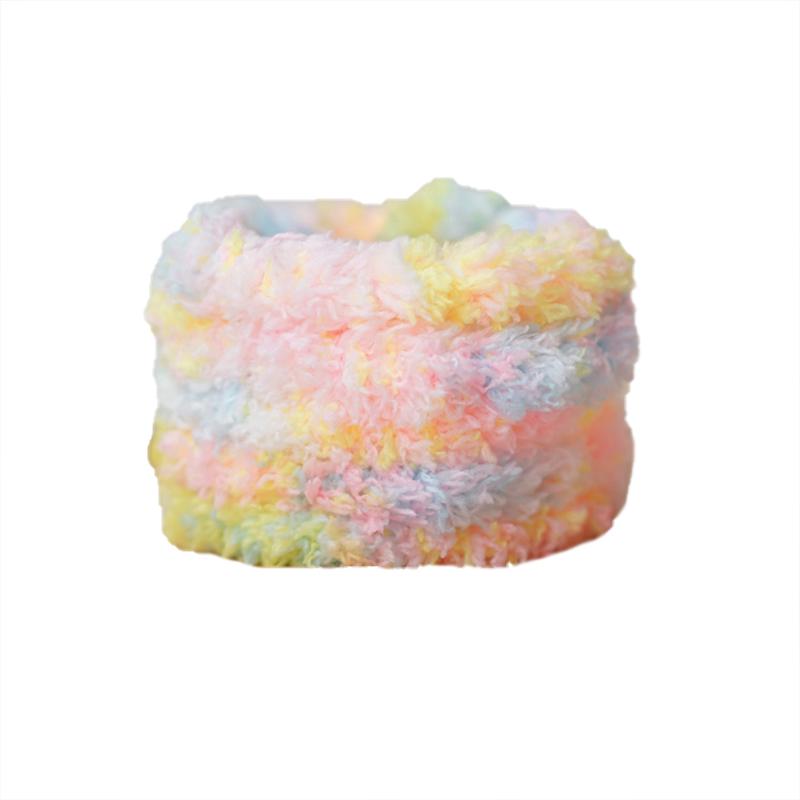 

1 шт., плюшевая твист-палка, нить, лента, полоска, веревка, градиент цвета, пушистая шерсть, железная проволока жёлтый