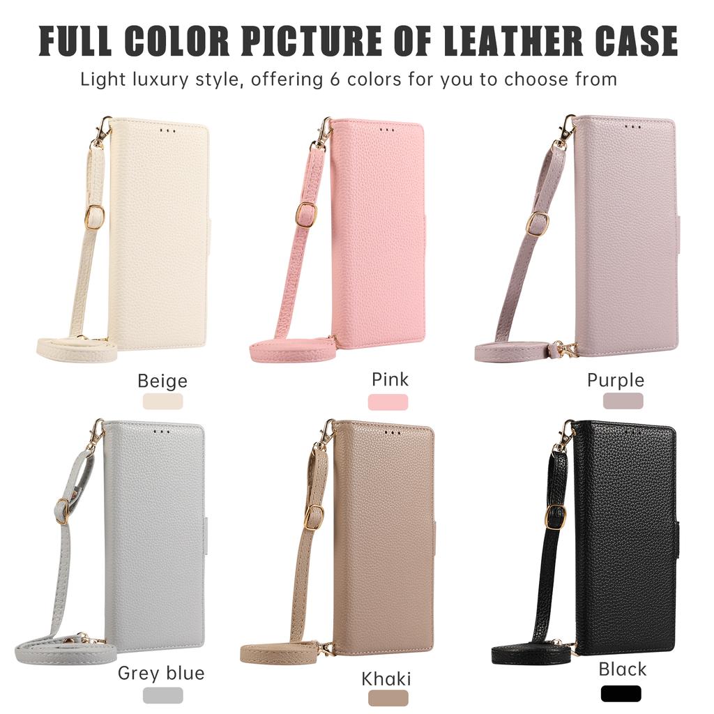 Crossbody Cards Solt Wristband Leather Wallet Case For iPhone 15 Pro Max 16 14 Plus 13 12 11 XR XS SE 2022 Lanyard Strap Cover