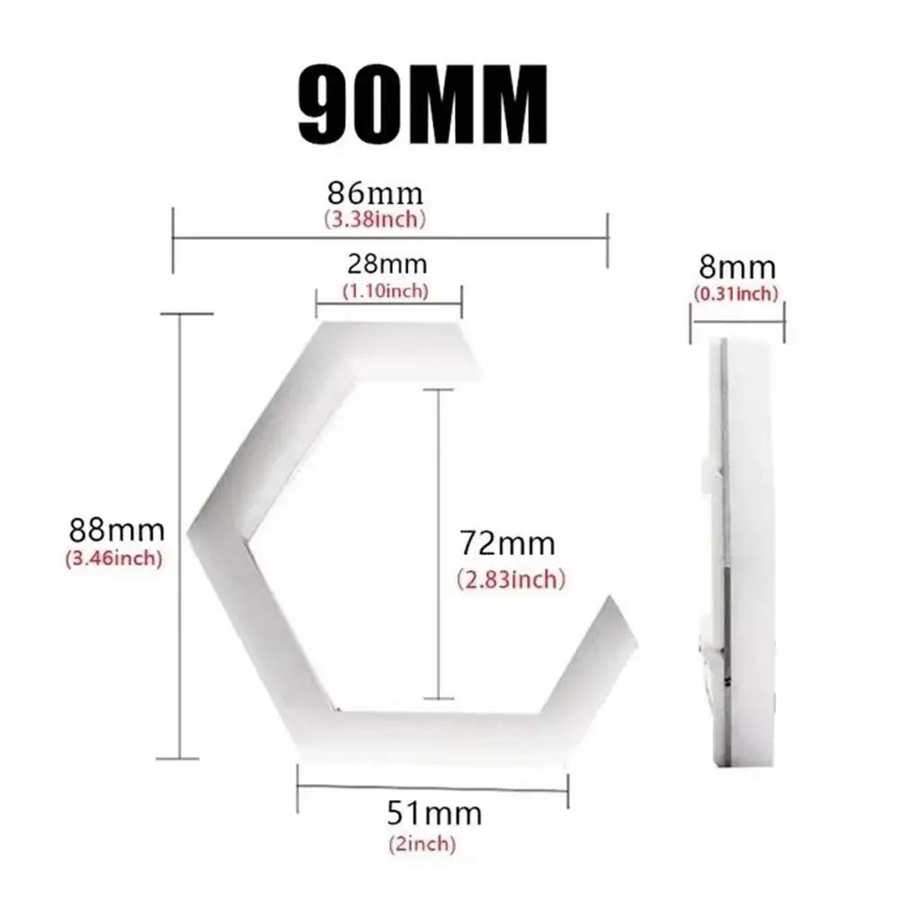 "Angel Eyes" Car Motorcycle Headlights Personalized RGB Hexagon Double Lens LED Steering Decorative Light Accesorios Para A V5A3