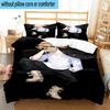 3PCS Tokyo anime 3pcs Bedding,Including 3PCS Duvet Cover And 2pcs Pillowcases Perfect for Christmas,Ideal for Bedroom, Dormitory