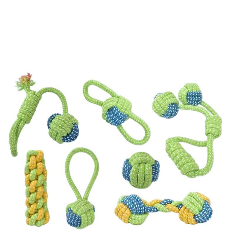 Pet Rope Knot Toy: Durable Bite-Resistant Toy for Small & Medium Dogs