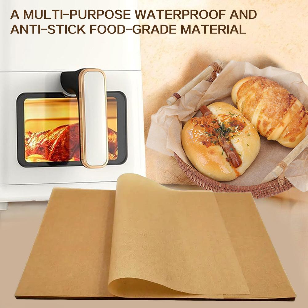 Baking Paper Airs Fryer Parchment Paper Squared Heat Resistant Non-Stick Hot Airs Fryer Baking Paper For Oven Microwave