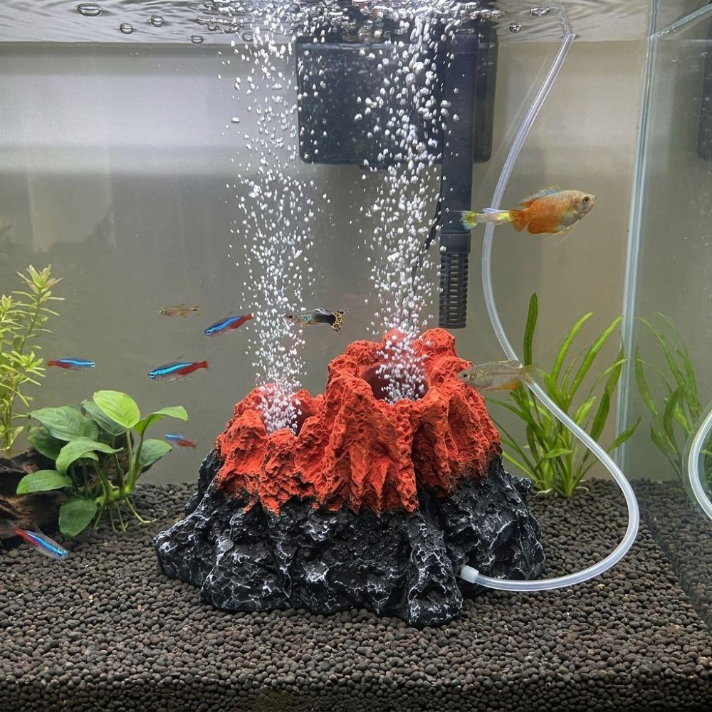 Natuurlijke Stijl Vulkaan Zuurstofpomp Decor Gesimuleerde Aquarium Luchtpomp Vulkaan Huis Bureau Ambachten