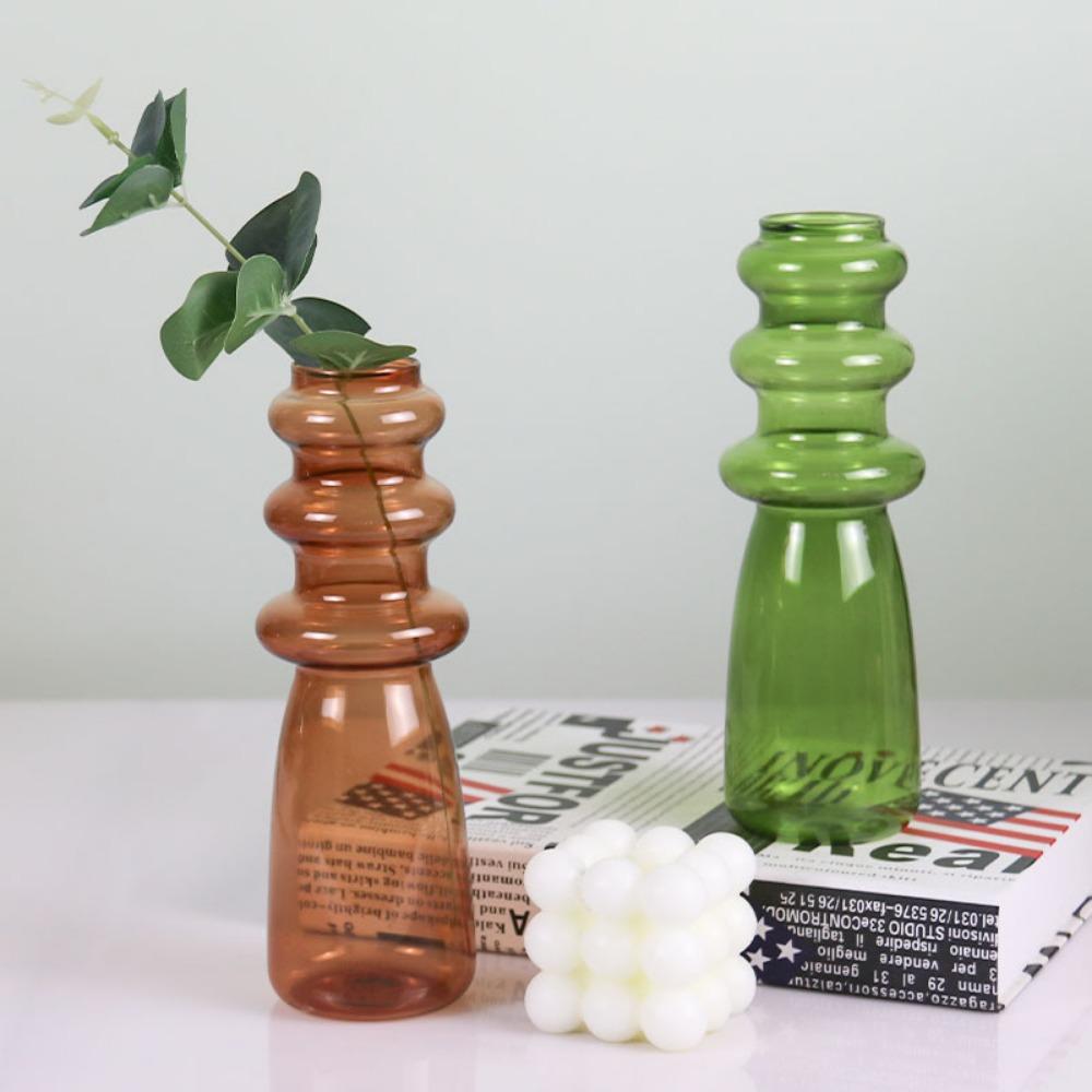 Creative Nordic Style Colored Glass Vases Perfect for Home Living Room Decorations Flower Arrangements Water Nourishing Vases