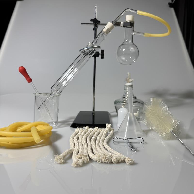 Home Distillation Apparatus Set Home Distiller to Make Essential Oil Moonshine Alcohol Distiller Chemistry Lab Glassware Kit