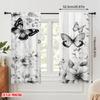 2pcs,2D plane printing Print Curtains Butterfly Whispers Versatile 100% Polyester (without rod) Versatile All Use for Bedroom,
