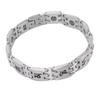 Men Magnetic Bracelet Fashionable Silver Titanium Steel Black Magnet Therapy Bracelets