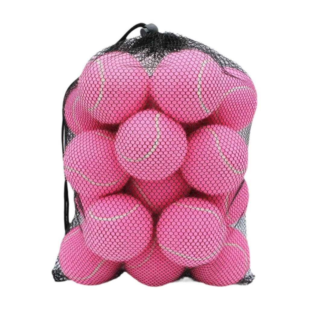 20x Tennis Balls 6.4 cm Diameter Pet Dog Tennis Balls Training Balls for Games Beginners Entertainment Outdoor Racquet Sports