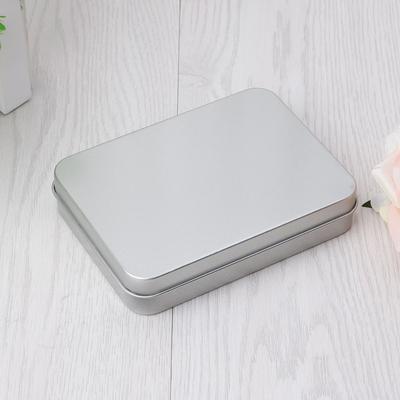 Small Metal Tin Silver Flip Storage Box for Case Organizer For Money Coin Candy