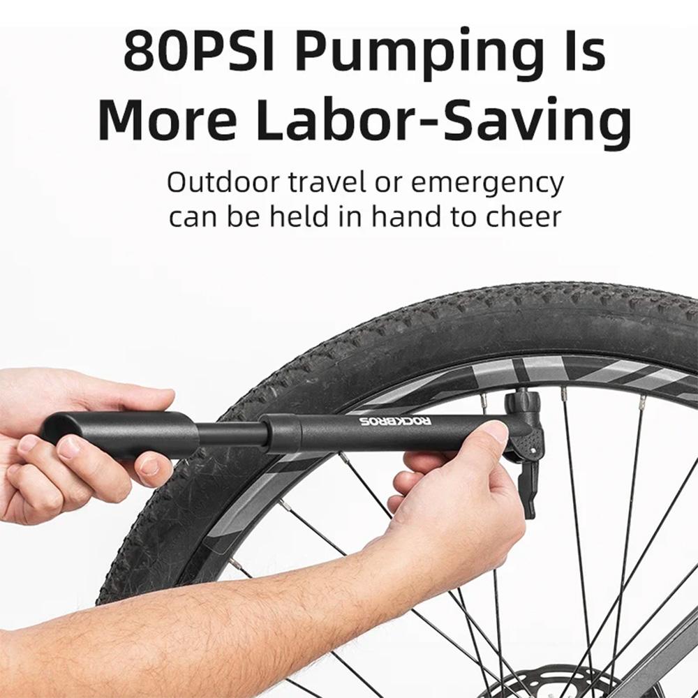 Manual Bicycle Pump - Black