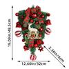 Christmas Teardrop Swag Wall Hanging Ornament Christmas Wreath Xmas Garland for Fireplace Holiday Porch Front Door Decoration