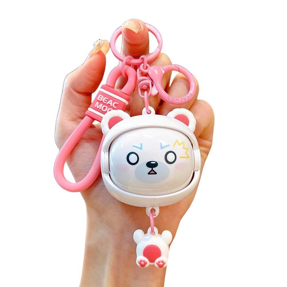 

Смена Лица Медведь Кукла Меняющая Лицо DIY Поделки Улыбающееся Лицо Макияж Брелок Девочки Мальчики розовый