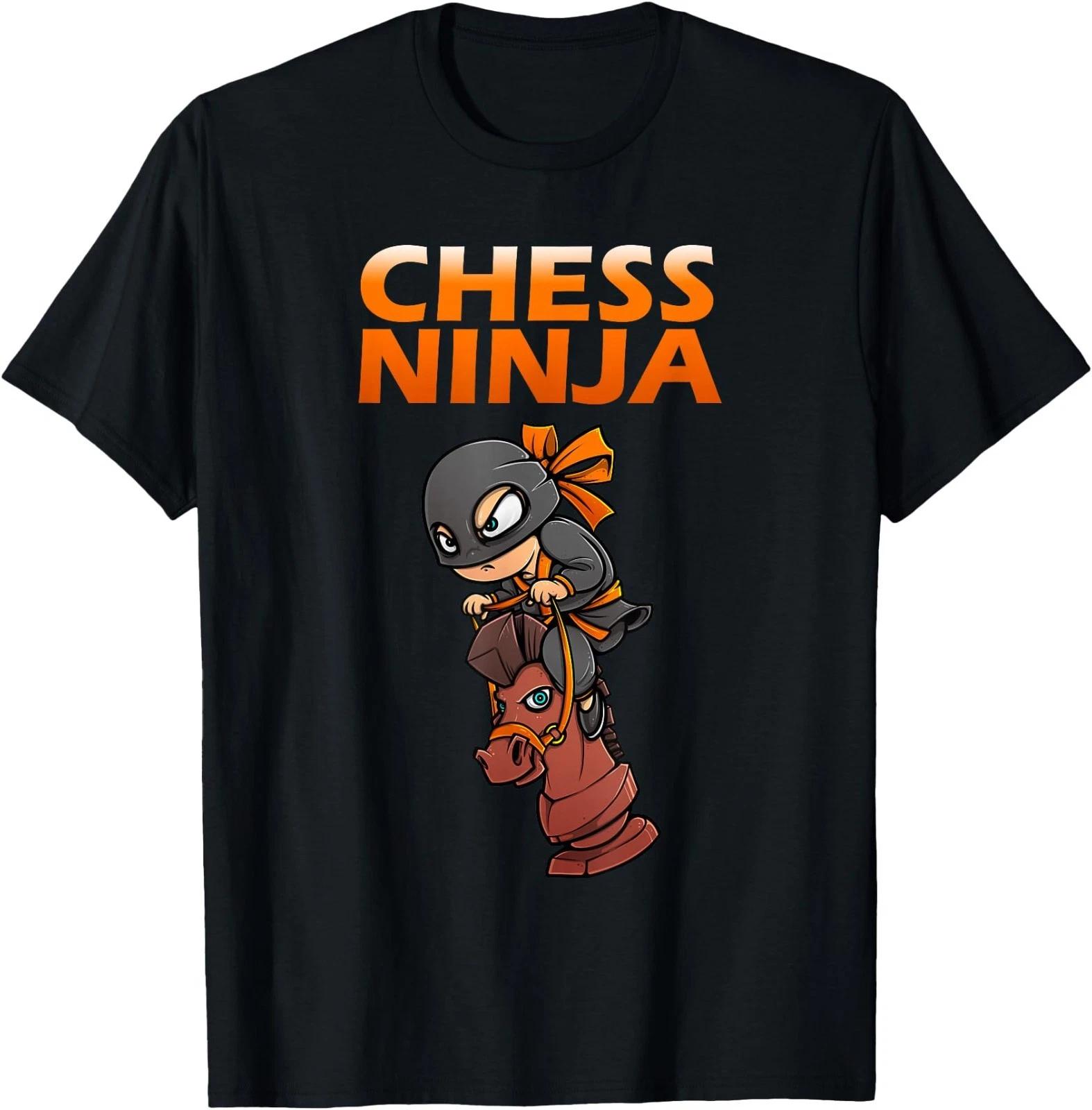 Chess Ninja Art for Kids Boys Girls Chess Player Chess Lover T-Shirt 120