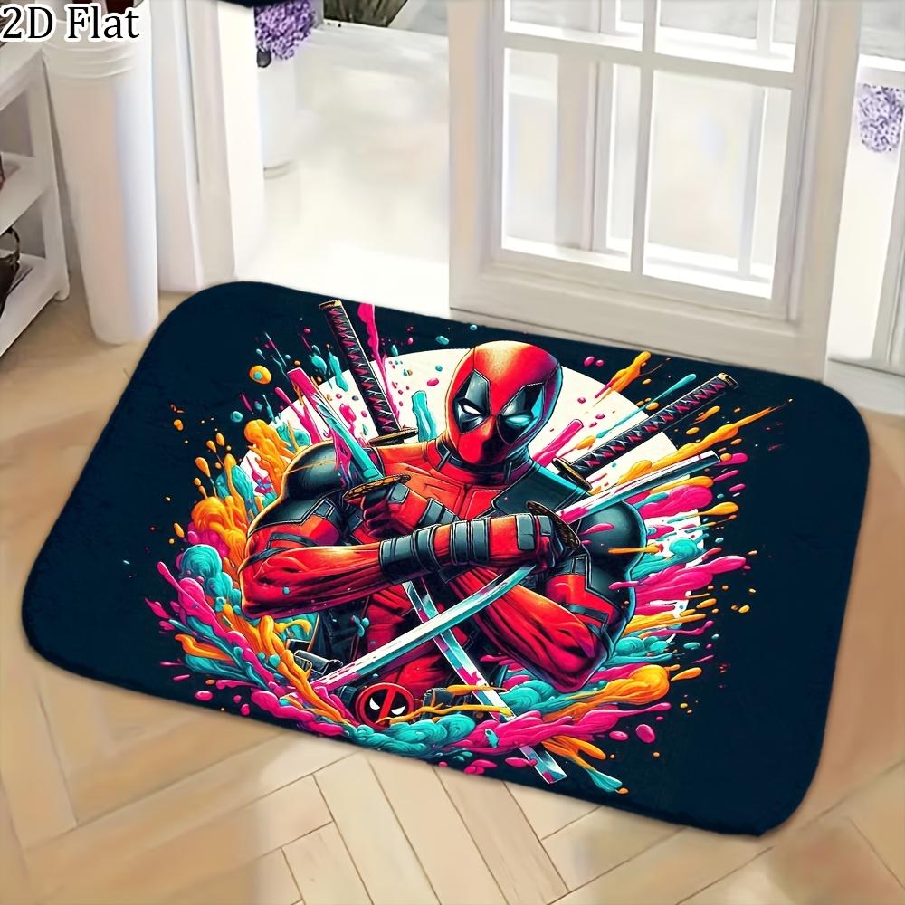 1pc Flannel Mat Marvel Superheroes Bathroom Mat, Multi-Size, Multi-Functional Daily Use, Suitable for Bathroom, Entrance, Laun