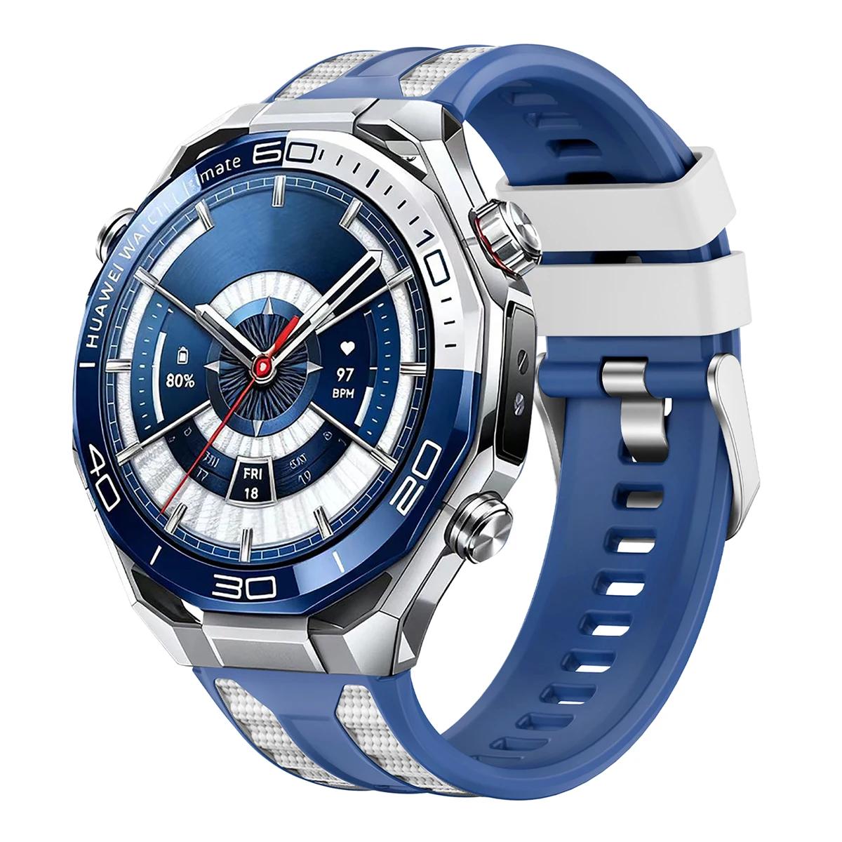 

22MM Силіконовий спортивний ремінець для смарт-годинника Huawei Smart Watch Ultimate 2 Оригінальний змінний ремінець для Huawei GT6 Pro GT6 46mm Аксесуари для ремінця GT6 GT6pro 46mm