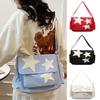 Dam Stjärnmönster Y2k Messenger Bag Casual Tote Dam Enkel Axelväska med stor kapacitet Tjej Reseskola Bokväska Handväska