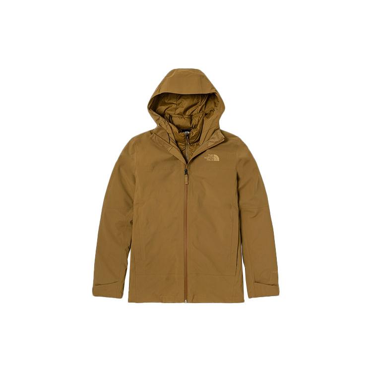 The North Face Windbreaker Jackets Men's Brown Hooded Moderate NF0A4N9T-173