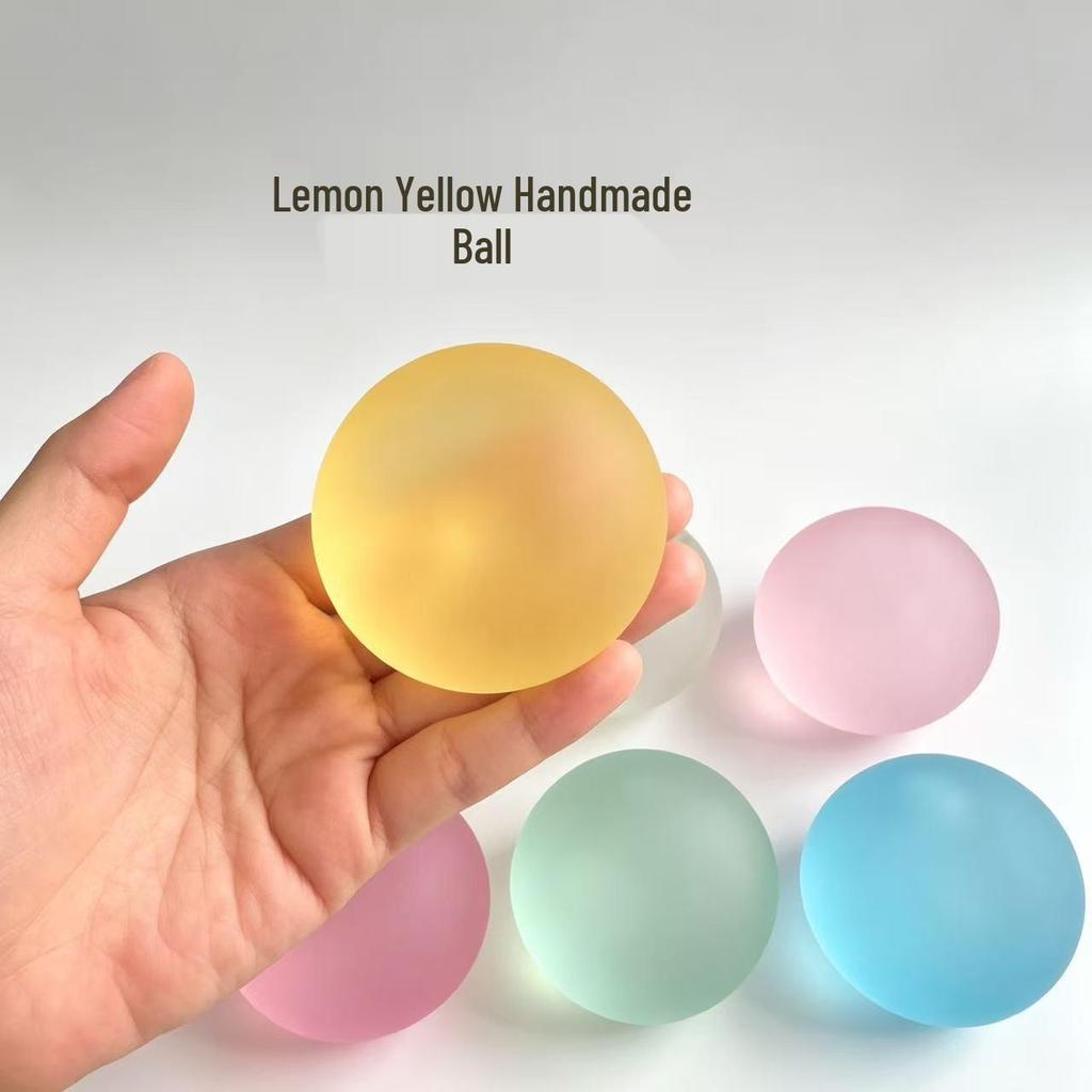 High-Value Translucent Coconut Oil Stress Ball - Slow Rebound Venting Toy