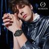 RORIOS Watch Waterproof Analog Chronograph Luminous Date Display Multifunctional Quartz Stopwatch Calendar Stylish Sports Commuting Watch for Man