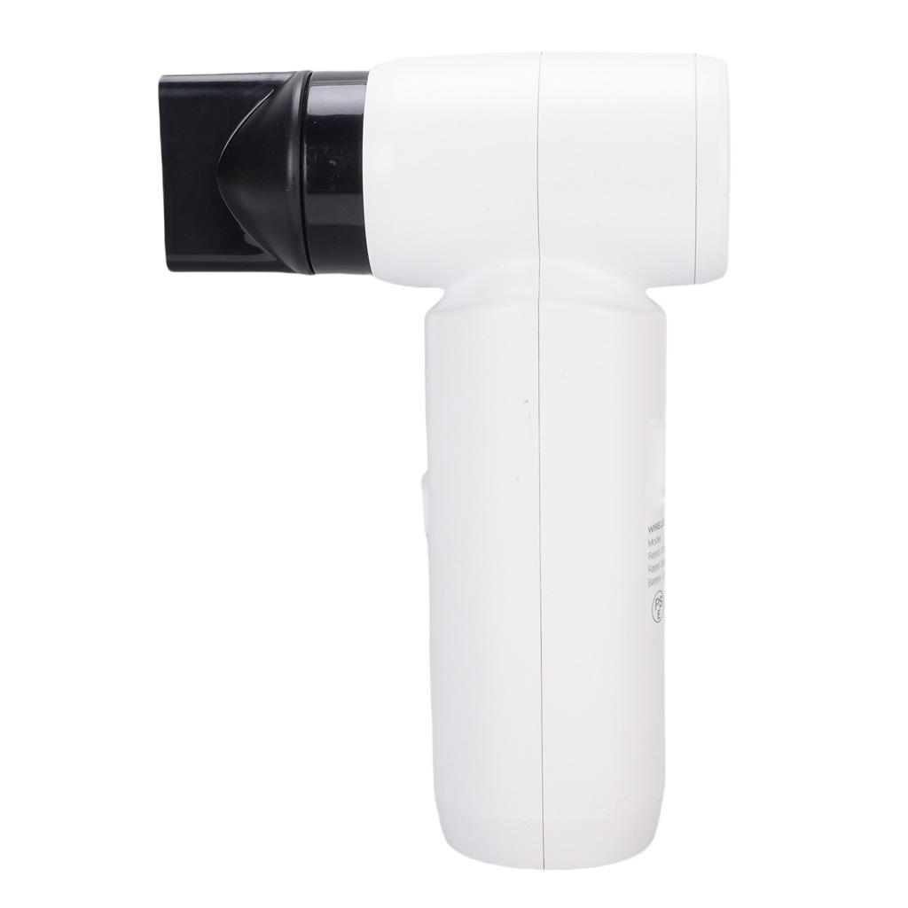 Cordless Hair Blower Dryer 80000 RPM Adjustable High Speed Fast Drying Hair Dryer with 360 Degree Rotation Nozzles White