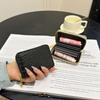 Women’s Zipper Short Wallet Crocodile Embossed PU Leather Large Capacity Card Holder Coin Purse Zip Around Wallet