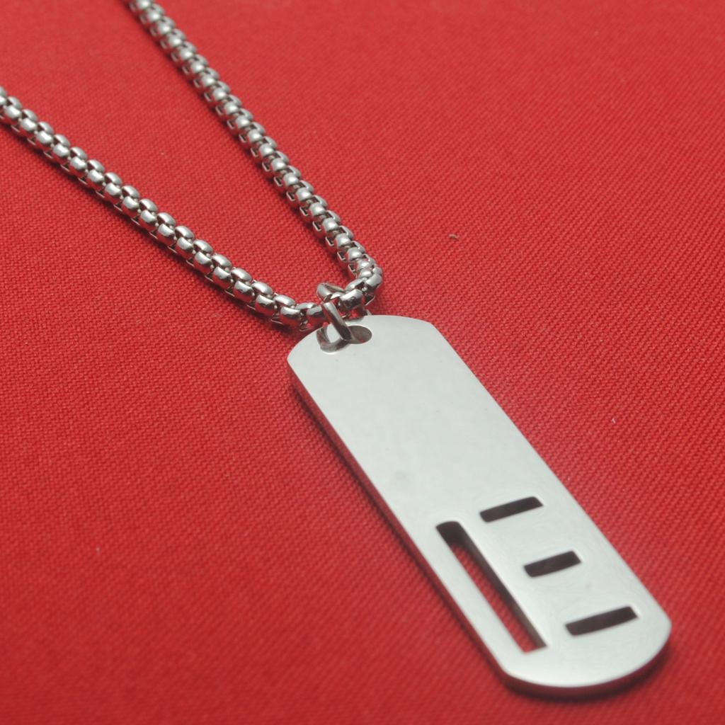 Titanium Steel English Letter Pendant Stainless Steel Unisex Versatile Fashion Accessories Couple Jewelry Necklace