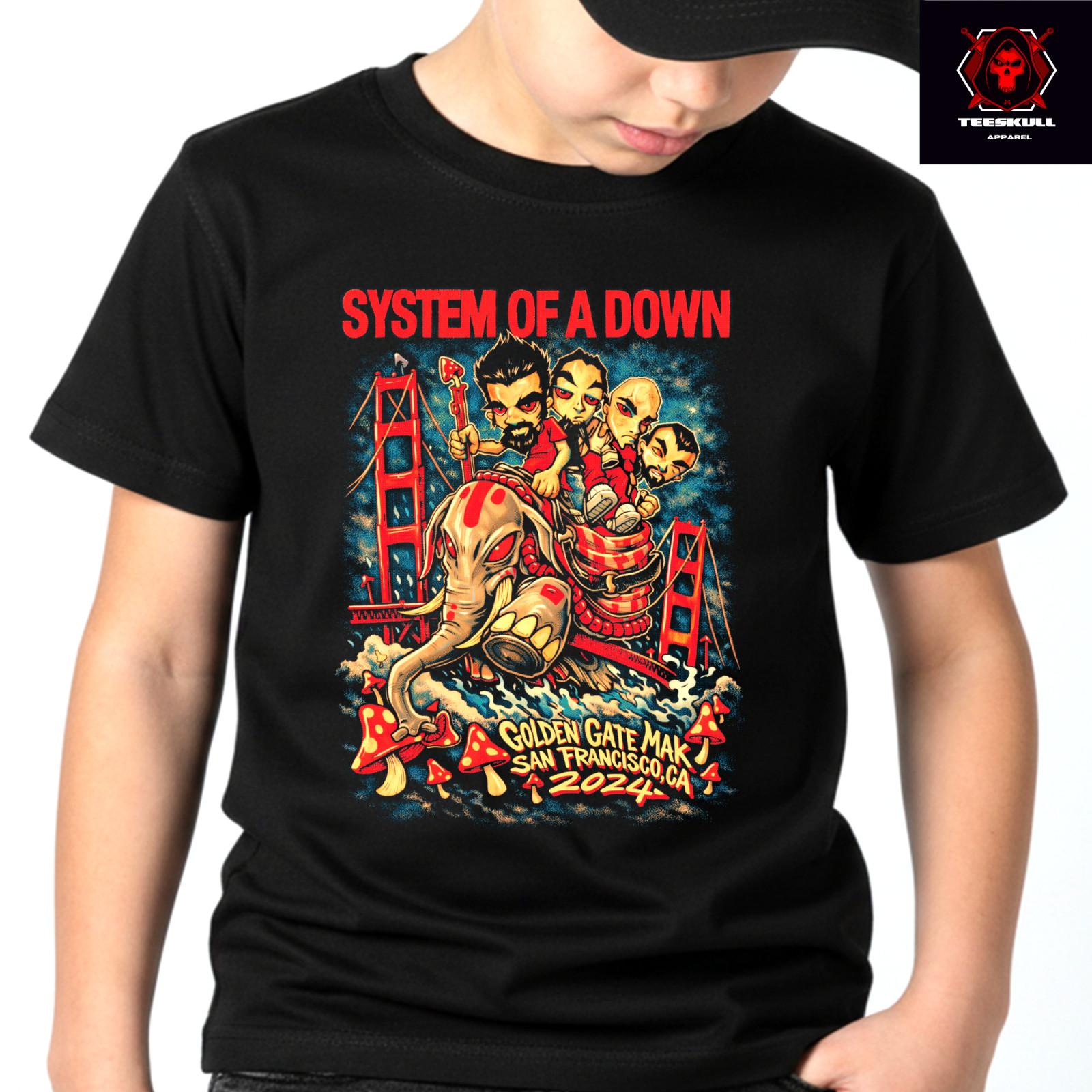 System Of A Down Metal Rock Band Top Premium Soft Cotton T-Shirt L