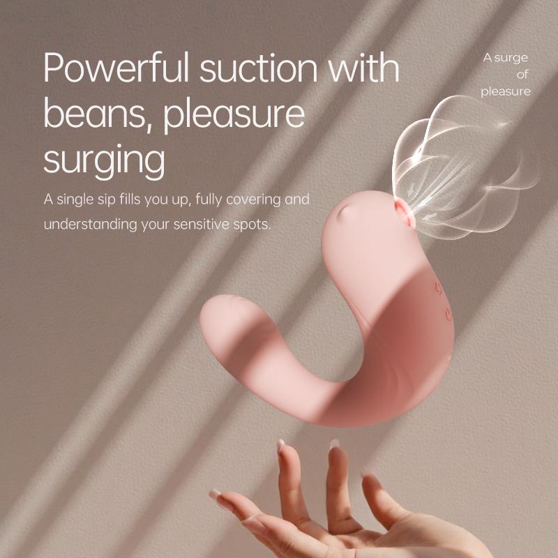 JIUUY Remote Control Vibrating Egg Outdoor Wear Strong Vibration Suction Masturbation Device Teasing Toy Female Adult Product