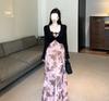 French Temperament Floral Suspender Dress Children Summer Pure Desire Spice Girl Sexy Seaside Vacation High-end Long Dress