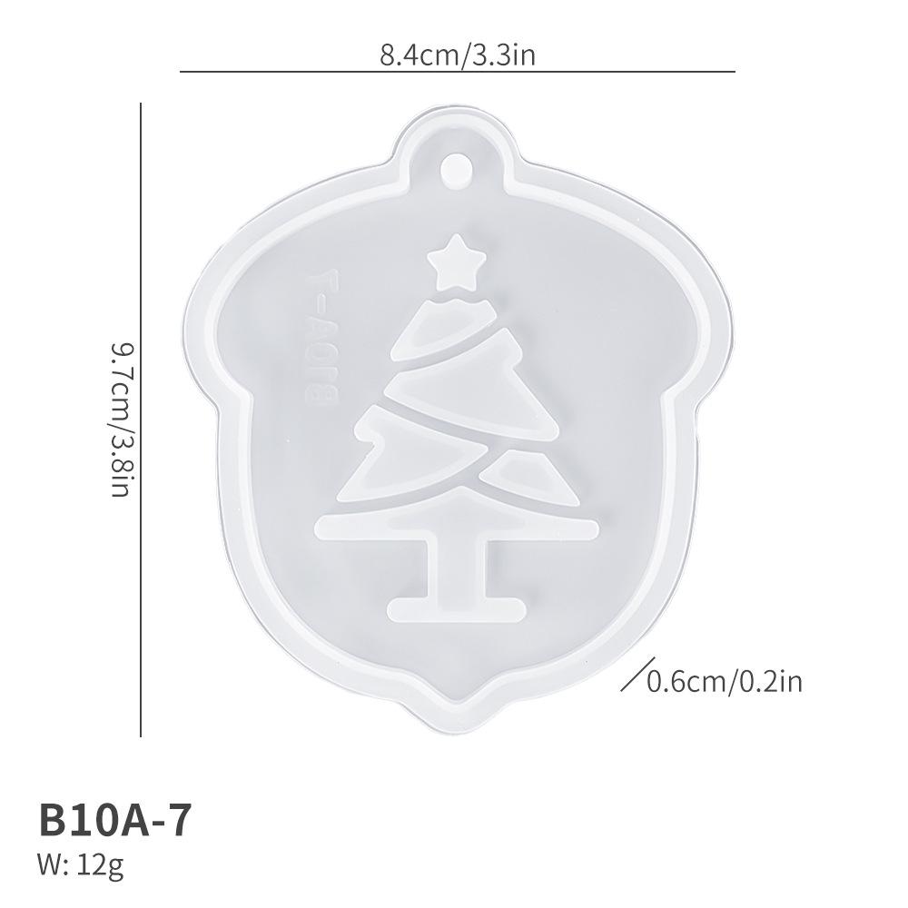 Cross-Border Reindeer & Cat Paw Christmas Pendant Silicone Mold