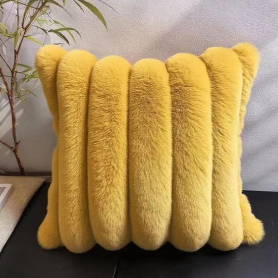 Throw Pillowcase Super Soft Comfortable Sofa Pillowcase Replaceable Design Easy Maintenance Soft Cushion