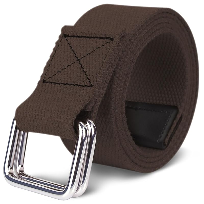 

[BENADON] belt men s double ring belt No hole unisex big size canvas lightweight cloth simple firmly Fashionable Accessories casual work for jeans