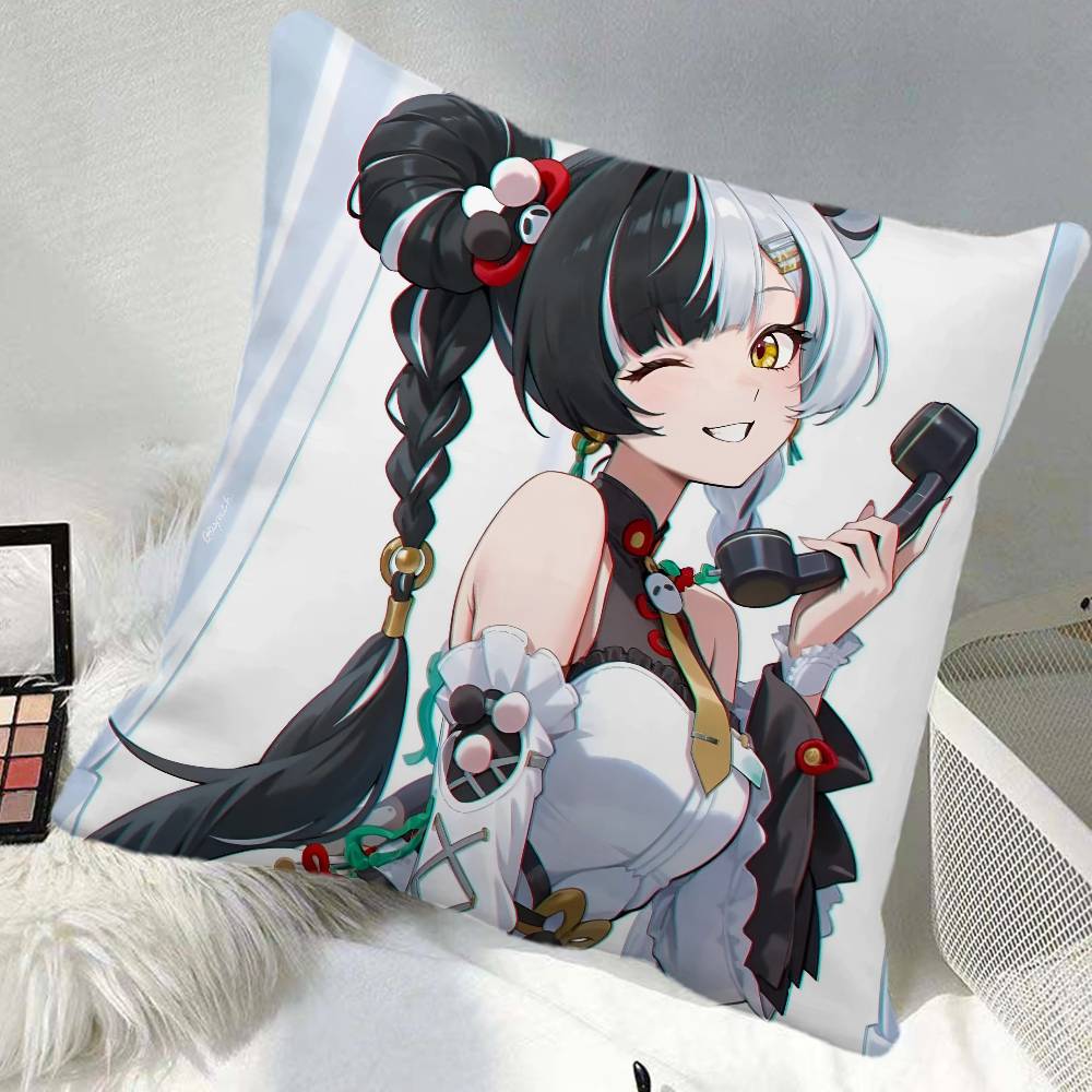 Zenless Zone Zero Dialyn Game Pillow Case Square Pillow Bedroom Sofa Leisure Comfort Cushion Car Home Decoration