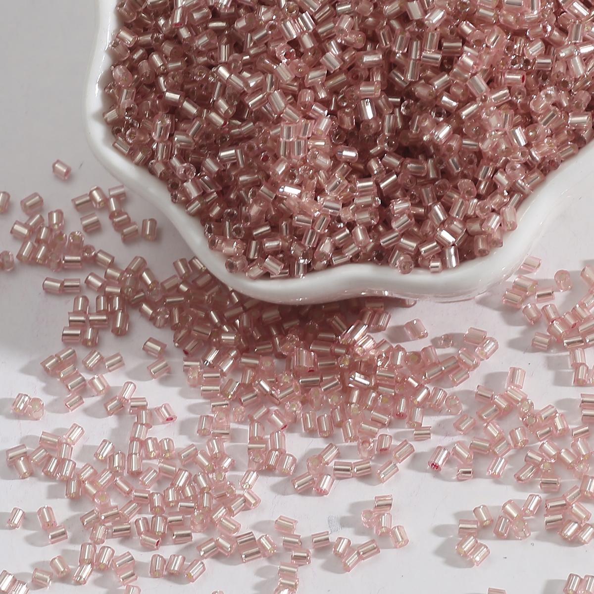 

300/700 шт чешские цилиндрические стеклянные бусины европейские семенные длинная трубка с двумя отверстиями свободные бусины для изготовления ювелирных изделий 2mm 700pcs