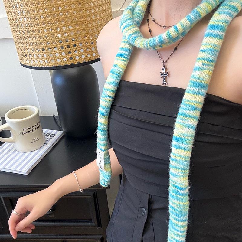 American Artistic Striped Sweet & Spicy Fashionable Women's Scarf for a Stylish Autumn & Winter Look