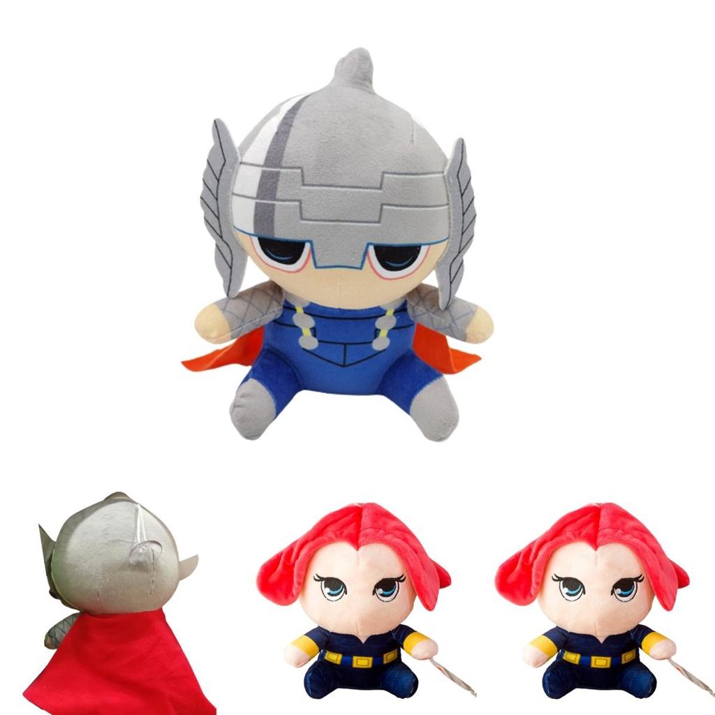 Colección de Peluches Marvel Vengadores Thor Spiderman Viuda Negra Ironman