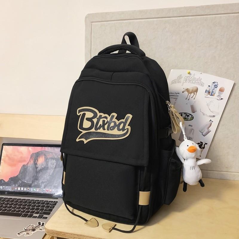 

Trendy High-capacity Fashion Backpack With Padded Straps Waterproof чёрный