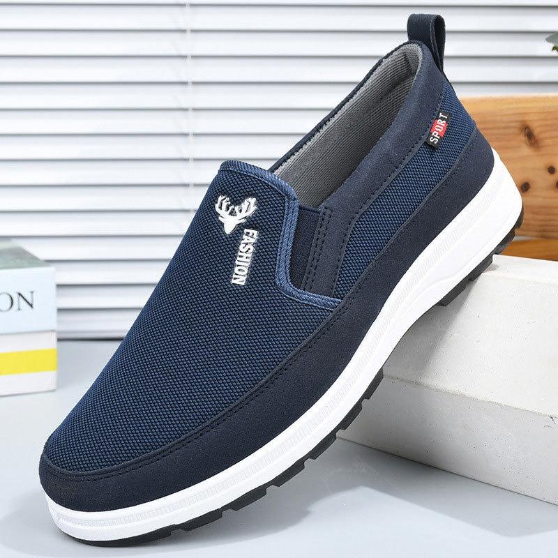 Middle-aged and old pedal old Beijing cloth shoes men's spring and summer new men's shoes