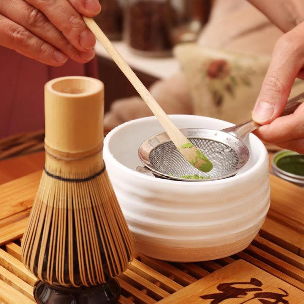 Pclife 100-Stand Bamboo Chasen Tea Whisks for Matcha Powder and Whisks (Set of 4)