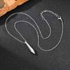 Vnox Stainless Steel Bullet Pendant Necklace for Men Boys, Adjustable O Chain Minimalist Jewelry, 32*7.3mm Bullet Head Necklaces