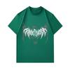 Men's 100% Cotton Crew Neck Short Sleeve T-Shirt, Death Metal Abstract Art Print Casual Breathable Tee, Gothic Dark Pattern Streetwear Top for Daily W