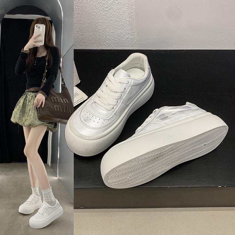 Fashion Shoes Woman 2025 Slip On Sneakers All-Match Clogs Platform New Sports Small Casual Creepers Summer Spring Leisure Sports Shoes