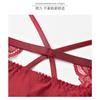 Women Sexy Low Waist Floral Lace Strappy Triangular Briefs Breathable Comfortable