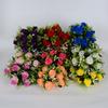 12 Heads Real Happy Flower Mini 9 Colors Natural Simulated Rose Photography Photo Gift Valentine's Day Flowers Home Decorative